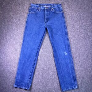 Wrangler Jeans Men 33x32 Blue Western Rodeo Straight Cowboy Y2K 13MWZ Fit32x32.5